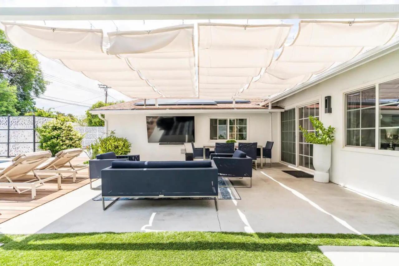 New Luxury Entertaining House With Pool Spa Sauna Tesla Charger Pets Los Angeles Buitenkant foto